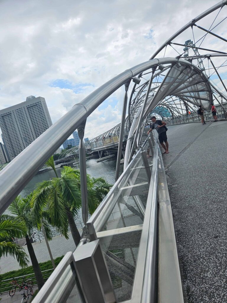 The Helix Bridge in Singapore