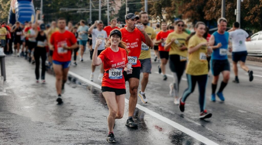Running Chisnau Big Hearts marathon 2023 in Moldavia