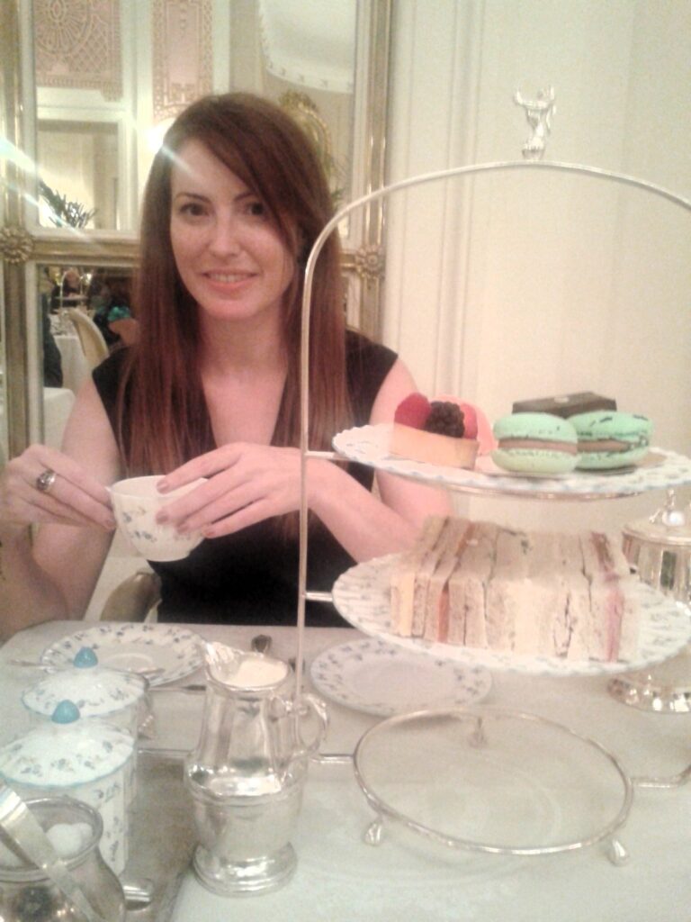 The running ginger in the Ritz in London before the London Marathon in 2015