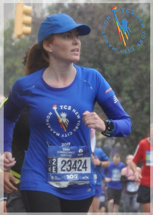 The running ginger in the New York 
Marathon