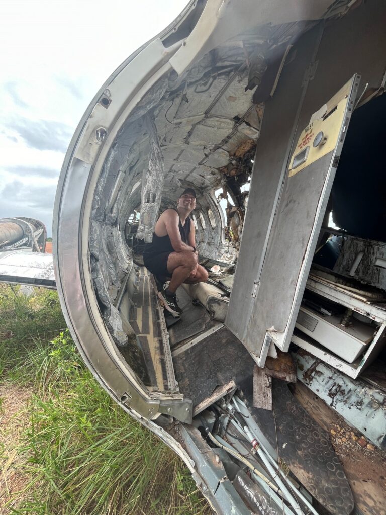 Abandoned plane in Canaima
