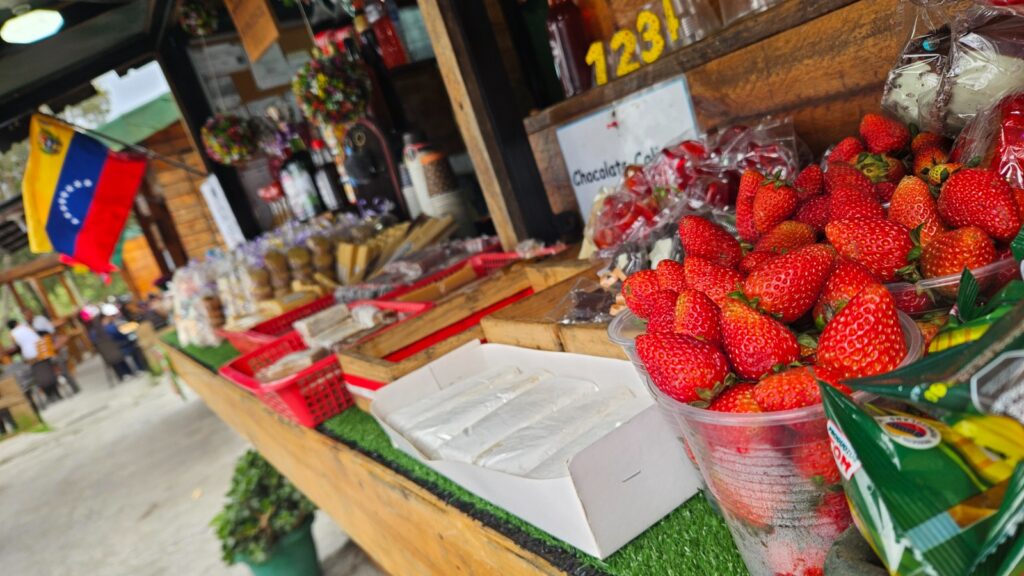 Strawberries with cream in El Ávila