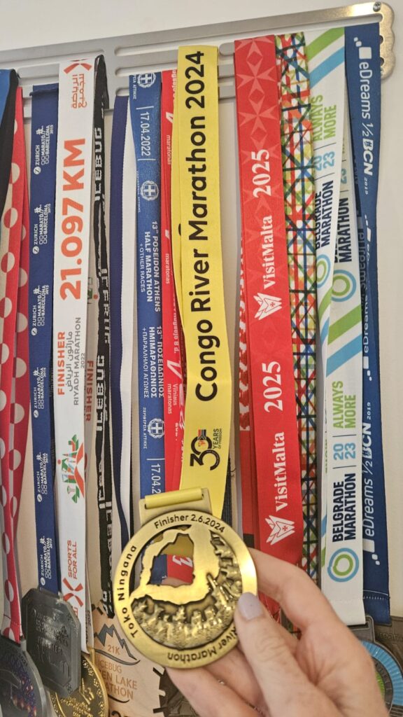Medal for the 2024 edition of the Congo River Marathon