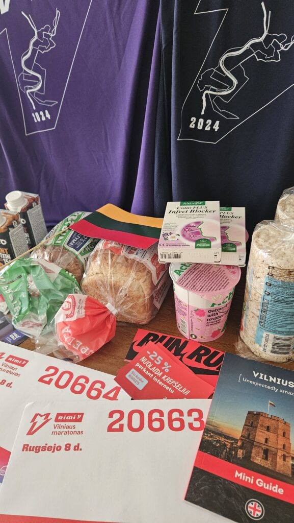Race packs for Vilnius 10k and marathon 2024