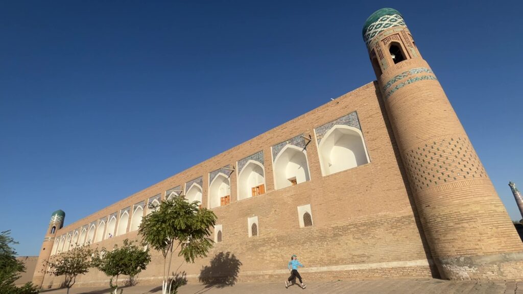 Running in Khiva Uzbekistan in September 2024