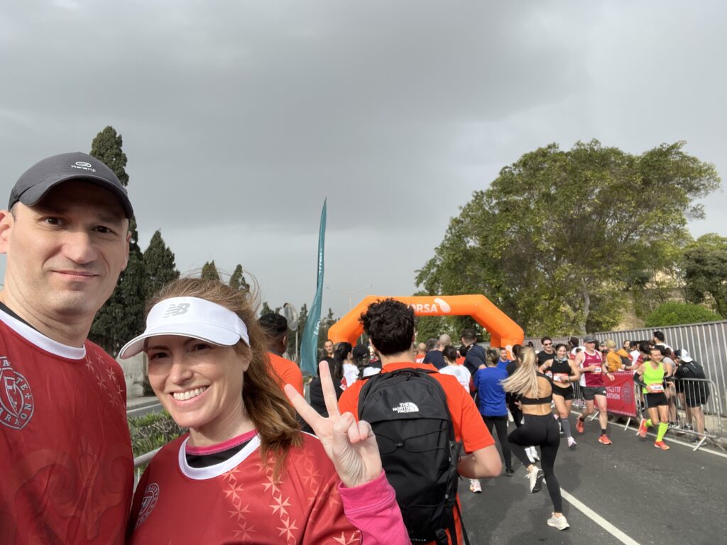 Running 5k in La Valetta Marathon 2025