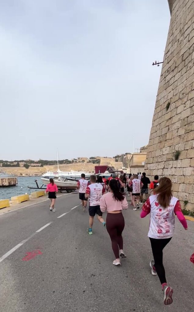 Running 5k in La Valetta Marathon 2025