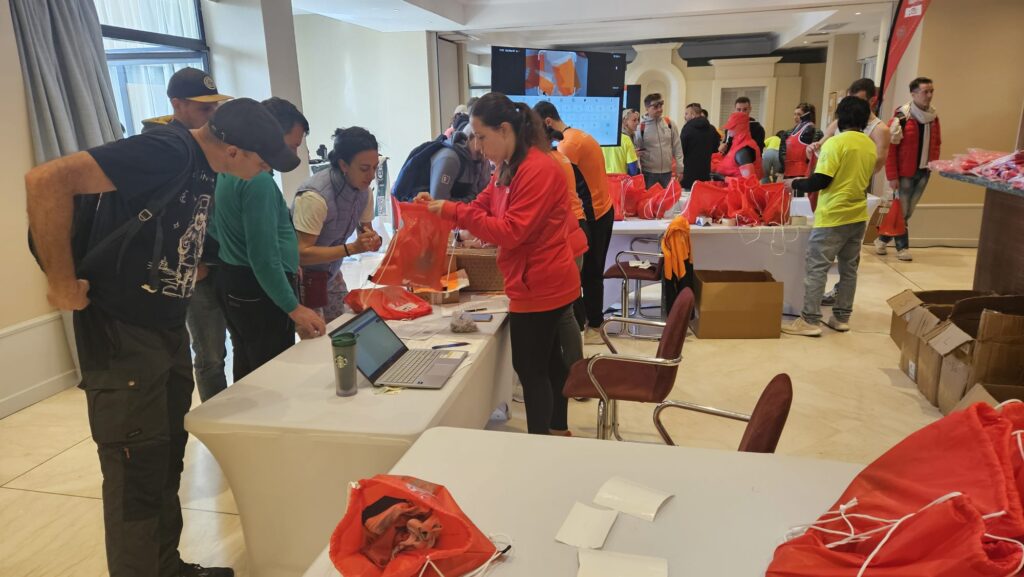 Race pickup for the La Valletaa Marathon 2025