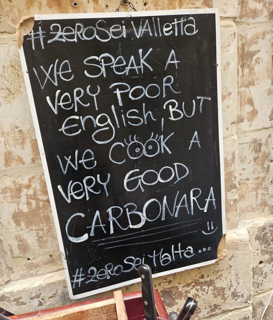 Carboloading in La Valetta before and after La Valetta Marathon 2025