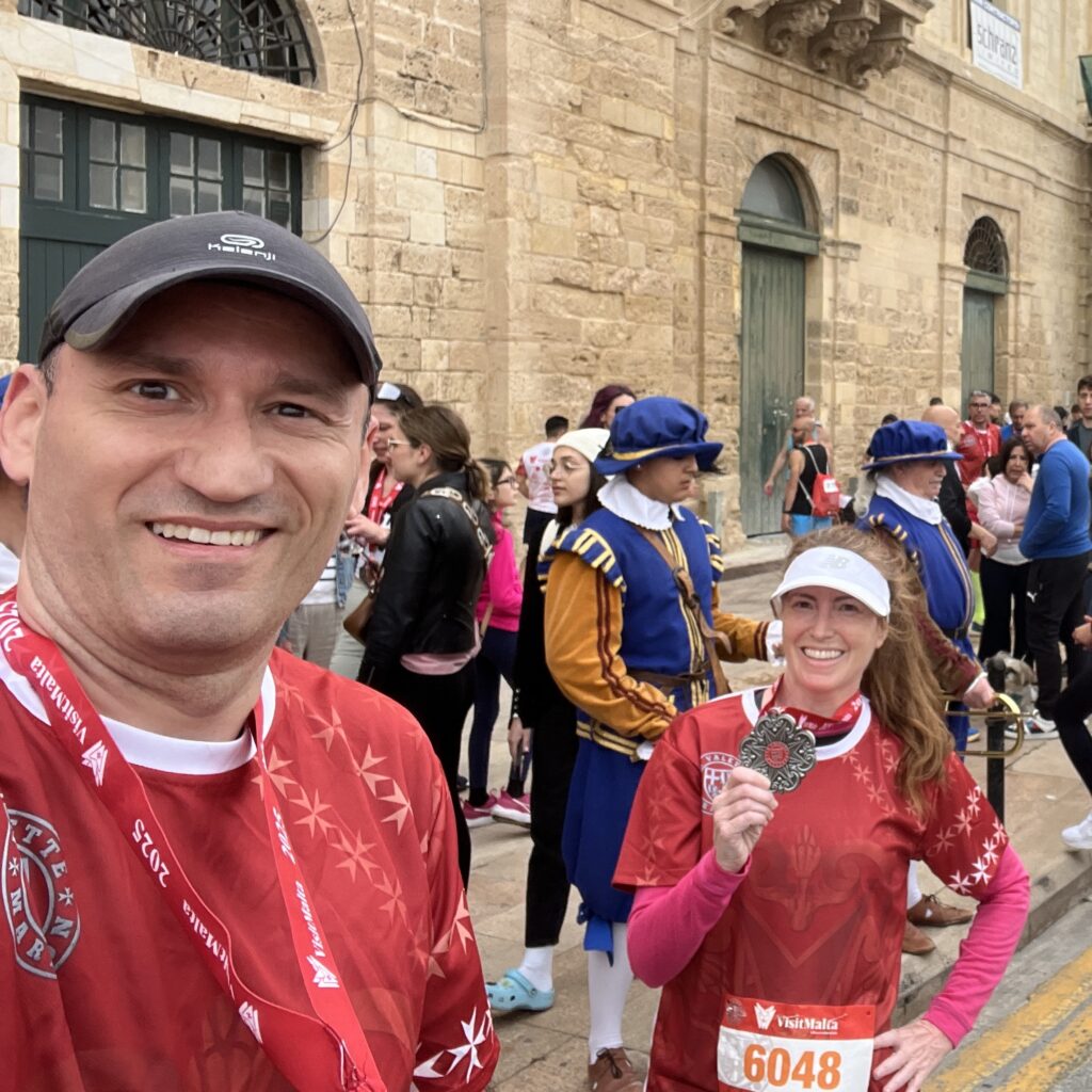 Running 5k in La Valetta Marathon 2025