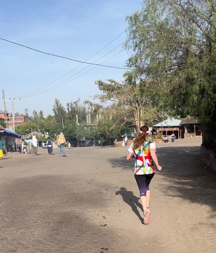 Running in Lalibela, Ethiopia, 22 of May 2025