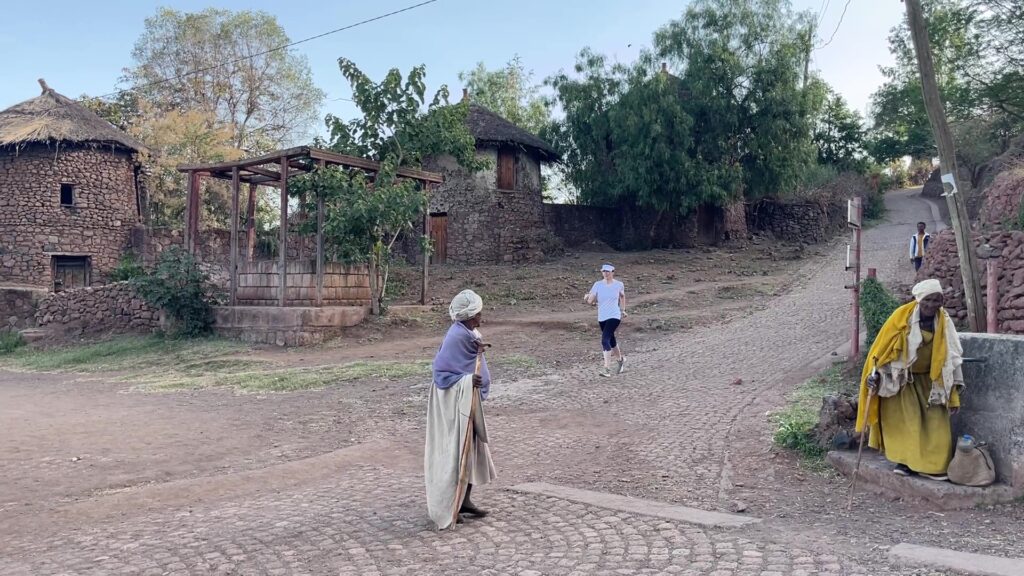 Running in Lalibela, Ethiopia, 22 of May 2025