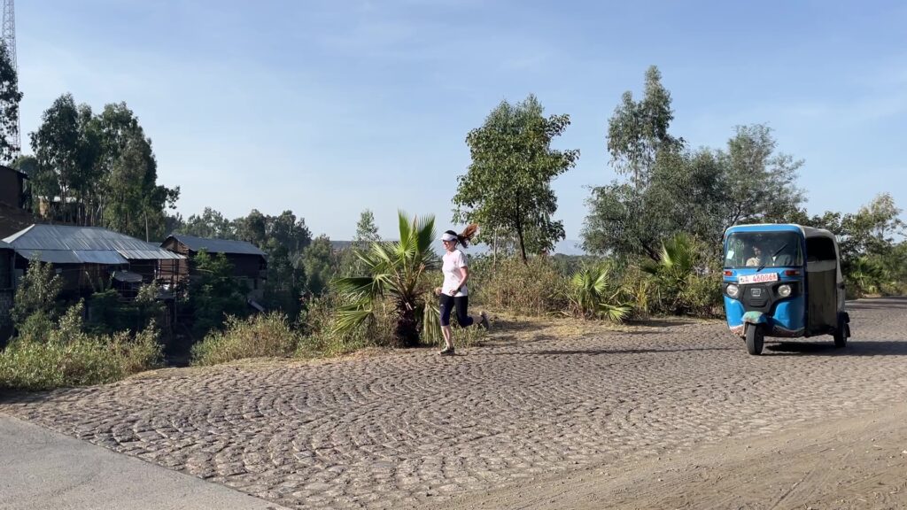 Running in Lalibela, Ethiopia, 22 of May 2025