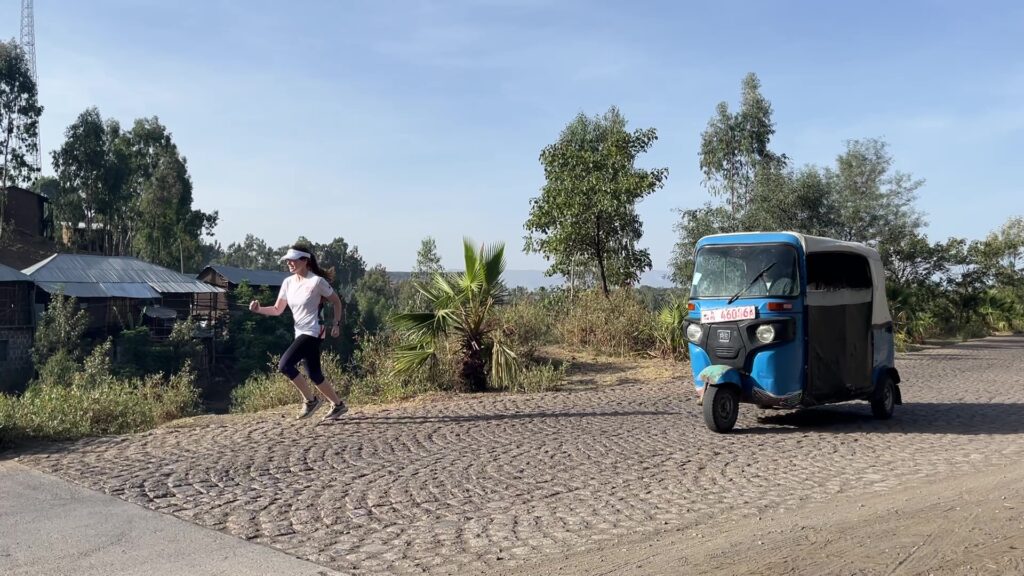 Running in Lalibela, Ethiopia, 22 of May 2025