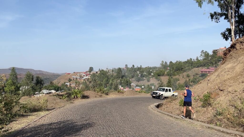 Running in Lalibela, Ethiopia, 22 of May 2025
