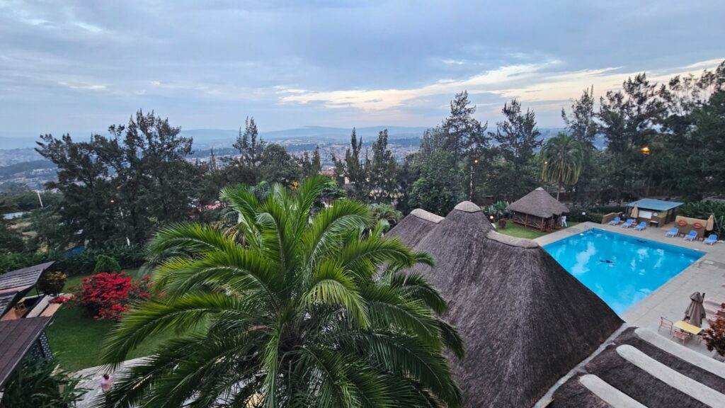 Hotel des Mille Collines during our trip in Rwanda for the Kigali International Marathon in 2025