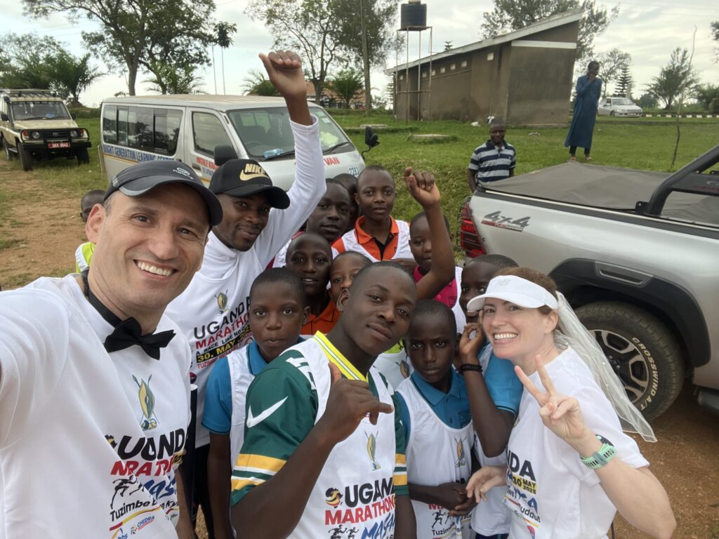 Running the UgandaMarathon in Masaka in May 2025
