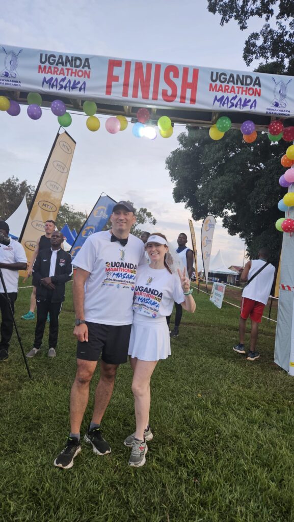 Running the UgandaMarathon in Masaka in May 2025
