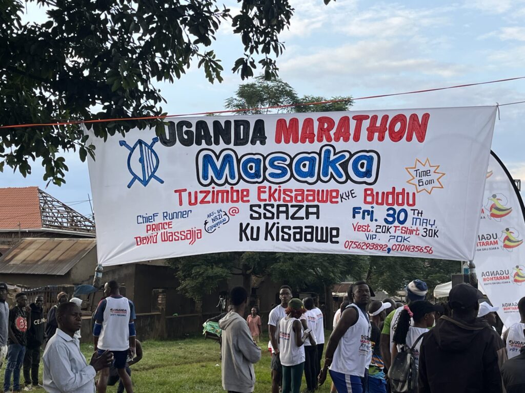 Running the UgandaMarathon in Masaka in May 2025