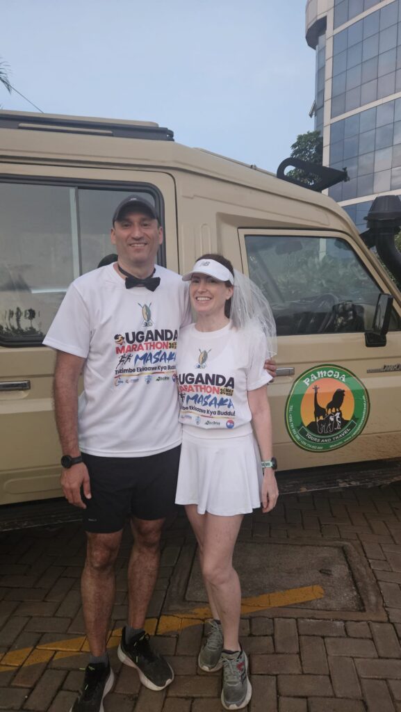 Running the UgandaMarathon in Masaka in May 2025