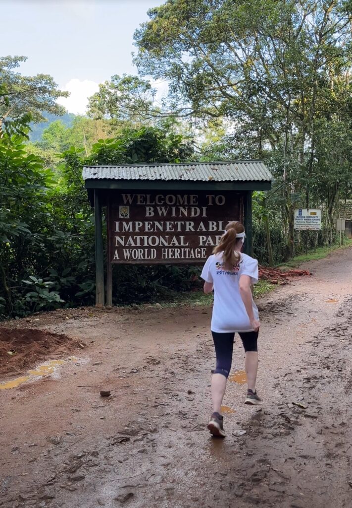 Run in Bwindi Impenetrable Forest in Uganda after the Marathon in June 2025