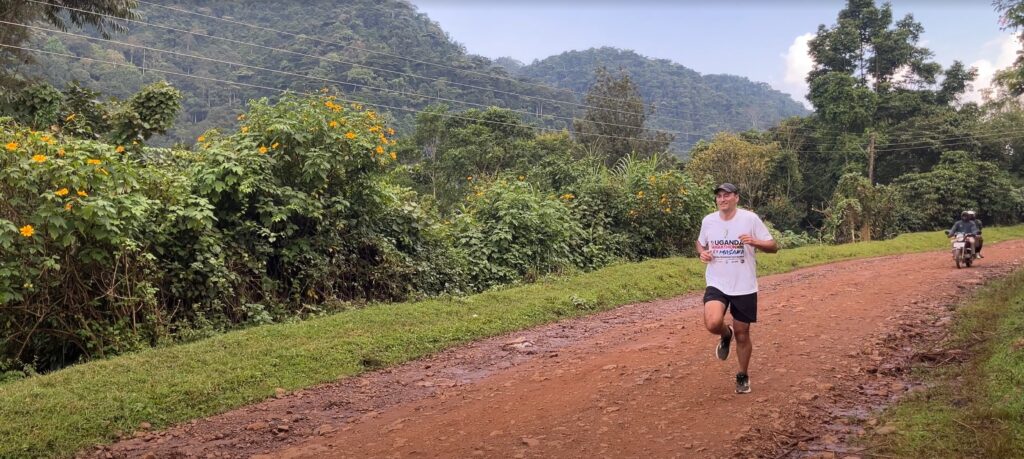 Run in Bwindi Impenetrable Forest in Uganda after the Marathon in June 2025