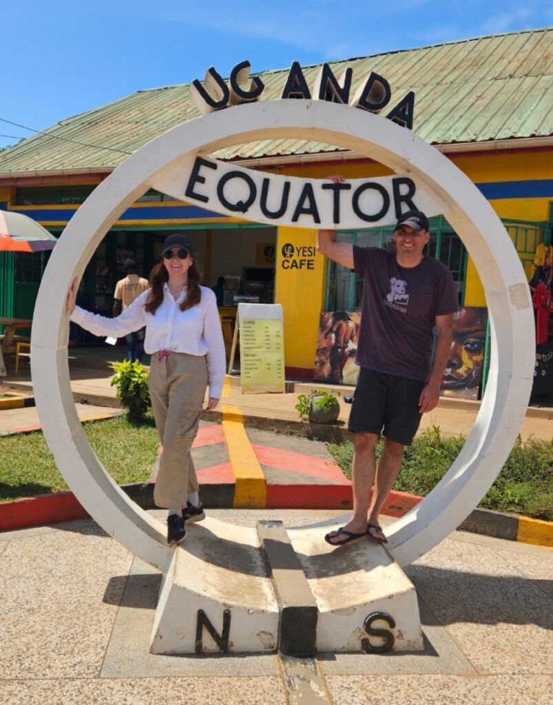 Equator landmark near Masaka in Uganda in 2025