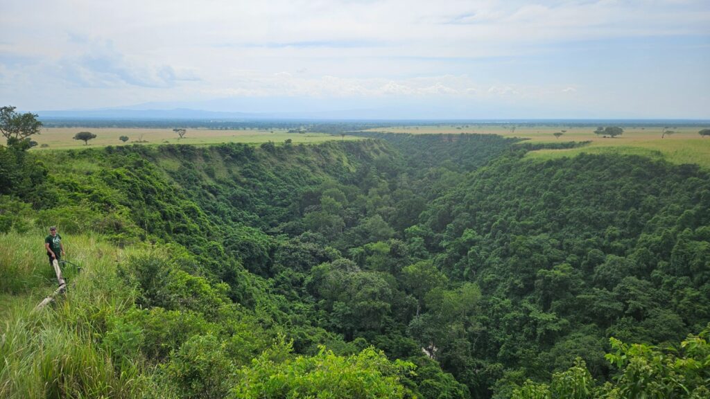 Kyanbura gorge in Uganda in 2025, in Queen Elizabeth Park, before the Uganda Marathon