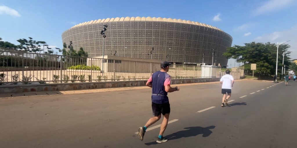 Running the Kigali International Peace Marathon in June 2025, Rwanda