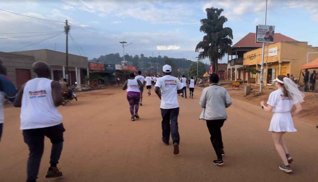 Running the UgandaMarathon in Masaka in May 2025
