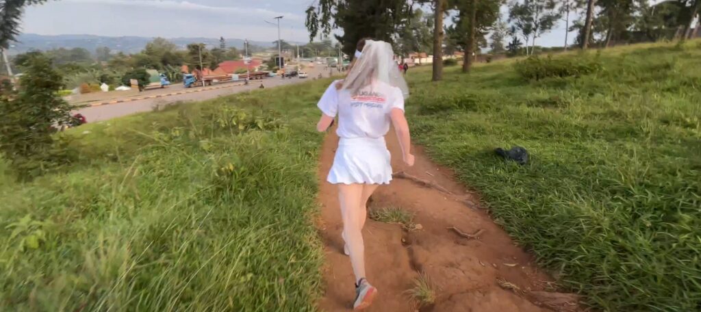 Running the UgandaMarathon in Masaka in May 2025