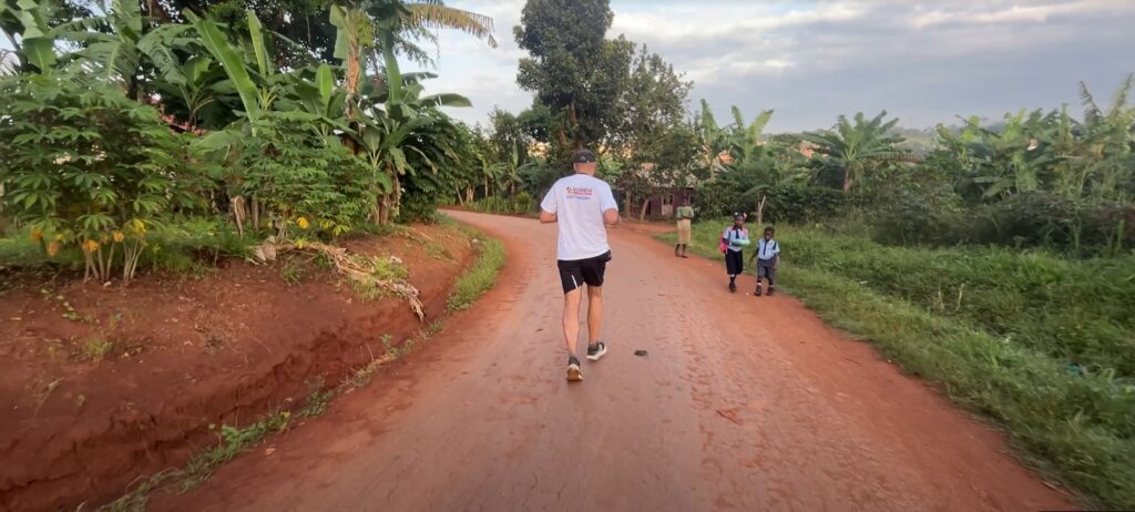 Running the UgandaMarathon in Masaka in May 2025
