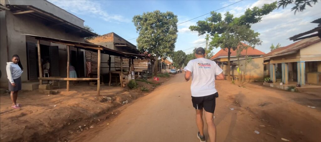 Running the UgandaMarathon in Masaka in May 2025
