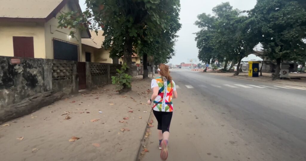 Running in Pointe Noire, Republic of the Congo, 2025