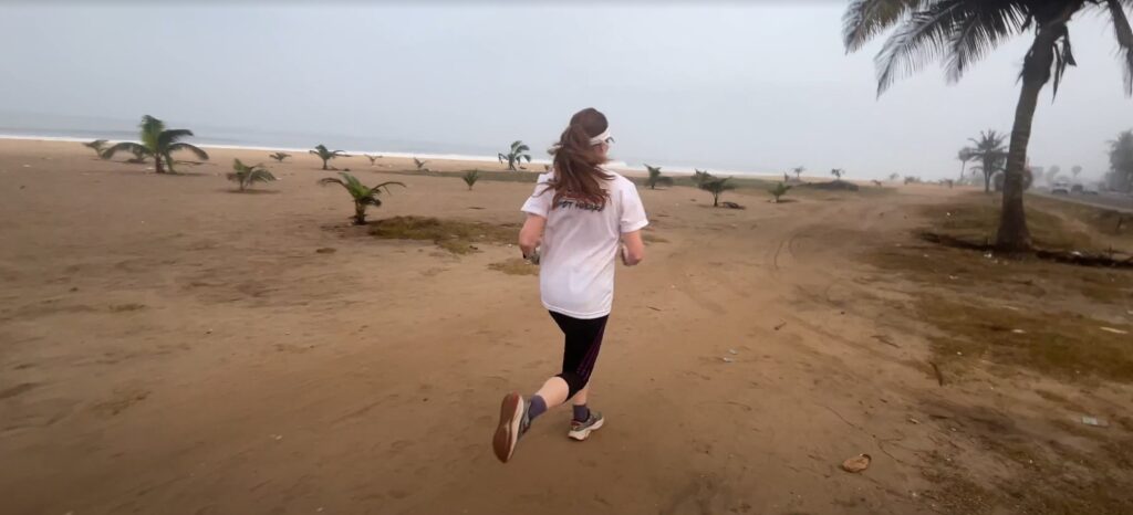 Running in Pointe Noire, Republic of the Congo, 2025