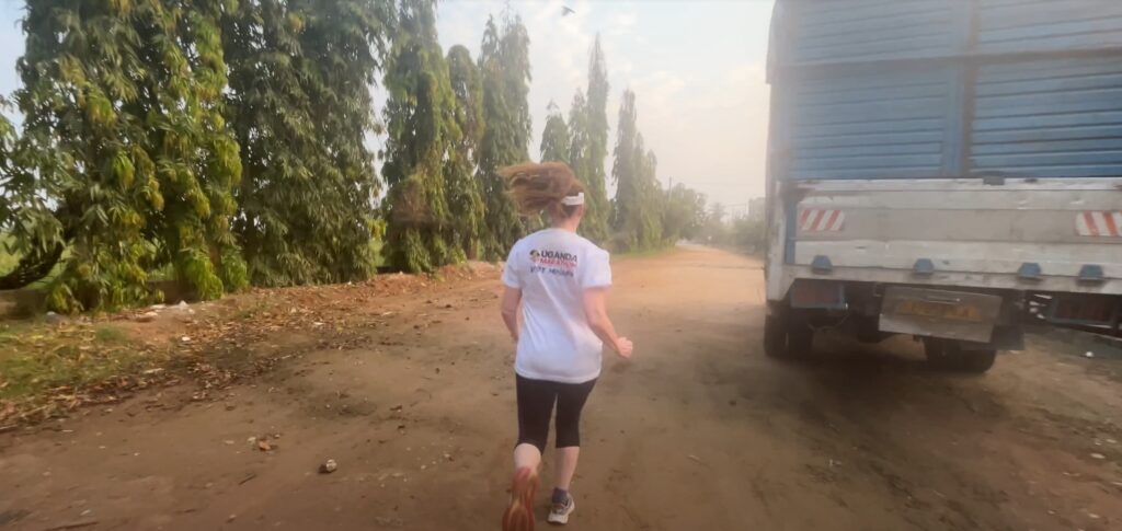 Running along the shore of Lake Tanganika in Bujumbura, Burundi, in June 2025