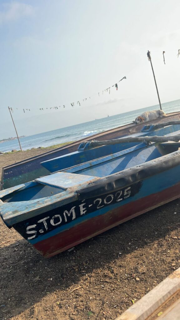 Running in Sao Tomé in June 2025, along the coast at sunrise