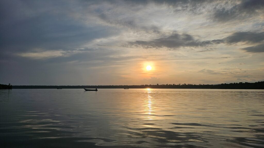 Kazinga channel in Uganda during our trip in 2025 for the Uganda marathon.