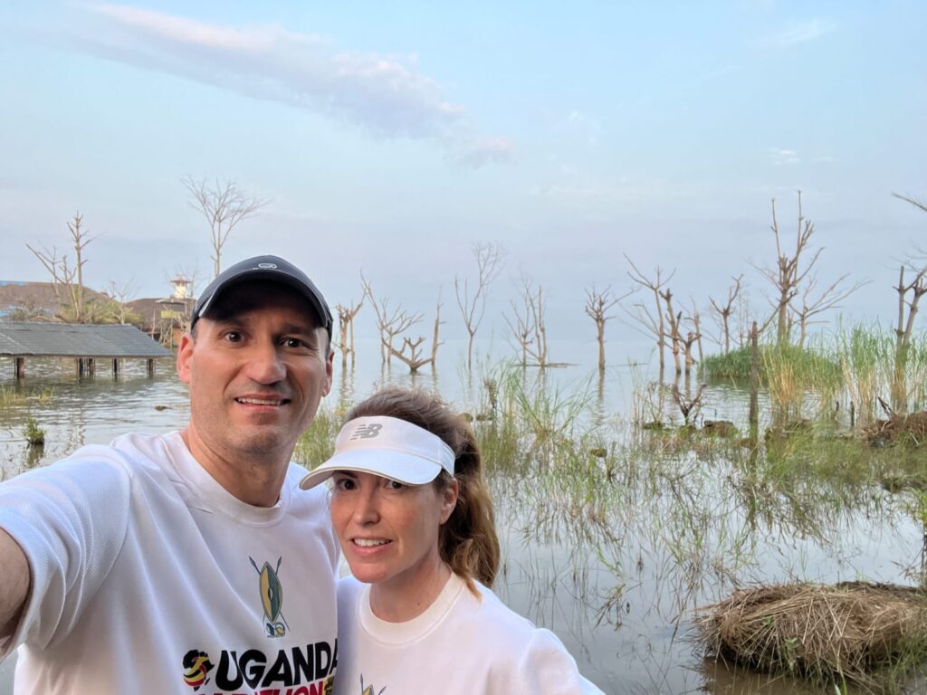 Running along the shore of Lake Tanganika in Bujumbura, Burundi, in June 2025