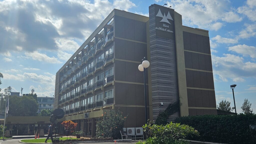 Hotel des Mille Collines during our trip in Rwanda for the Kigali International Marathon in 2025