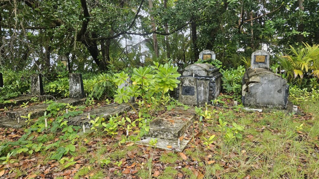 Selected images of the Majuro Atoll in the Marshall Islands. September 2025. Cementeries.