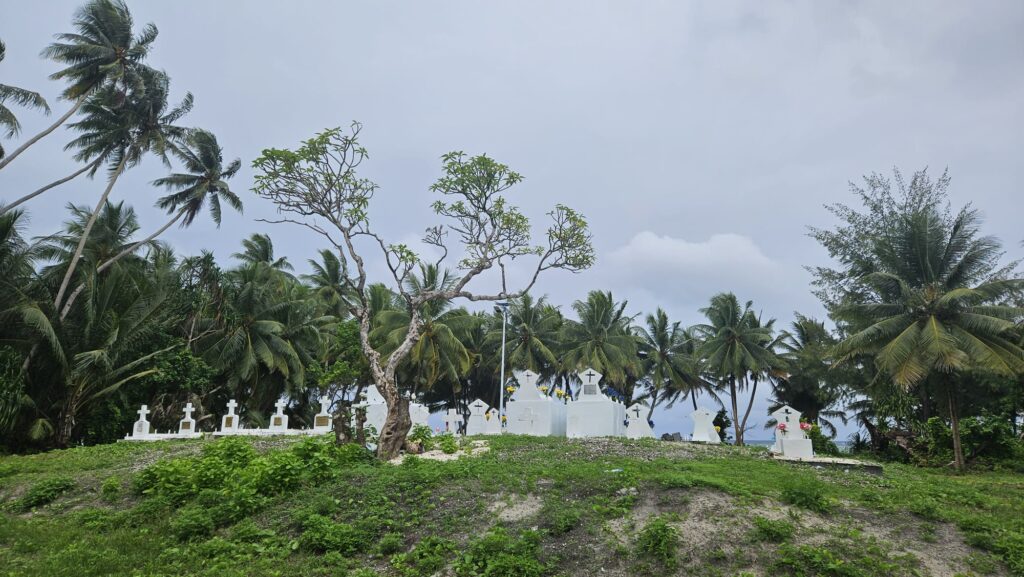 Selected images of the Majuro Atoll in the Marshall Islands. September 2025. Cementeries.