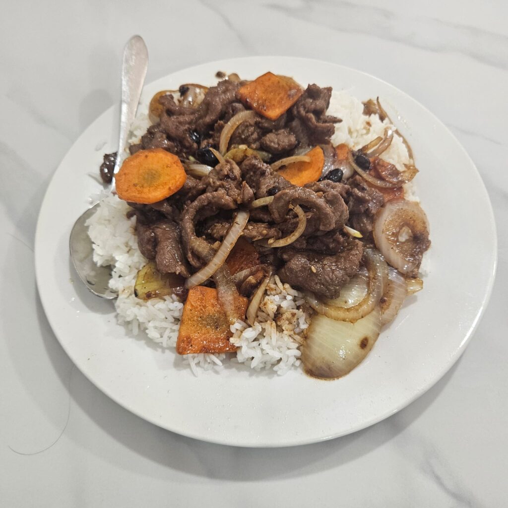 Local dish in Tuvalu, the least visited country of the world, in the Pacific, in September 2025.