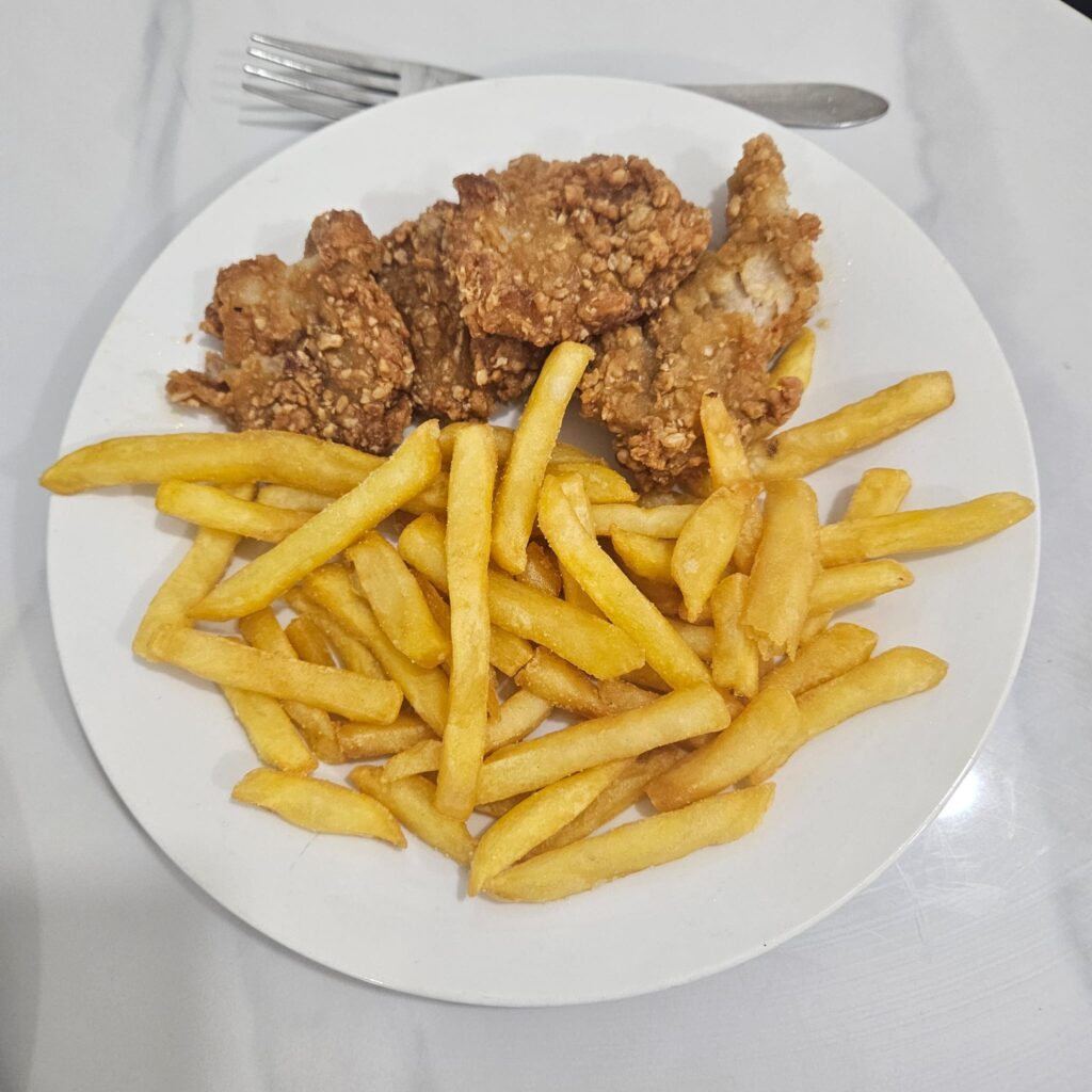 Local dish in Tuvalu, the least visited country of the world, in the Pacific, in September 2025.