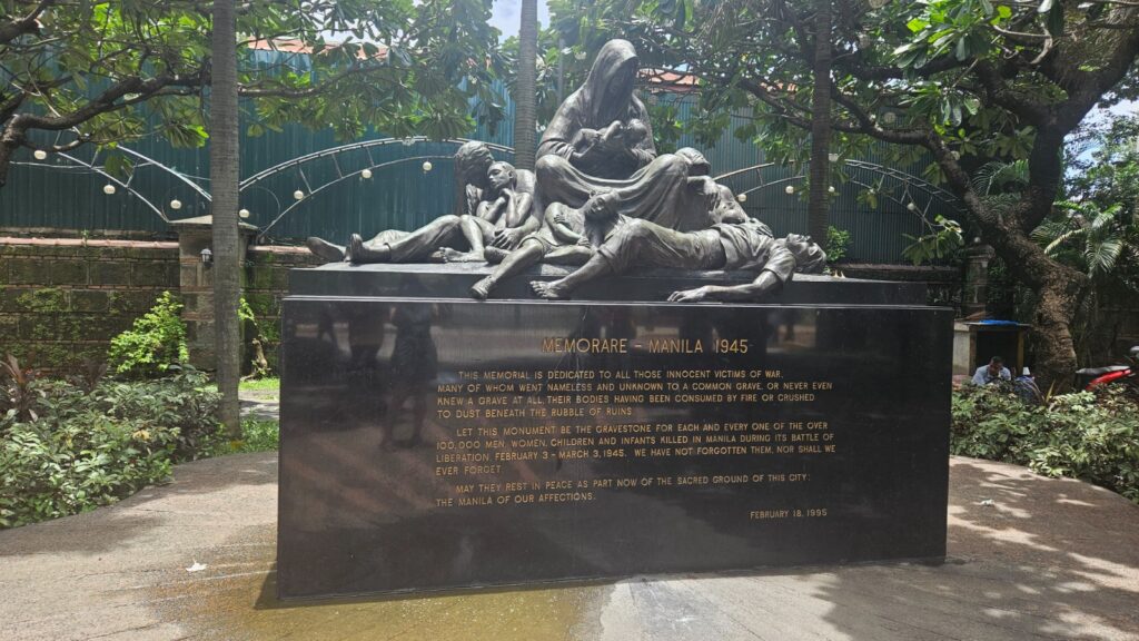 Monument to the Japanese Massacre in Manila in 1945