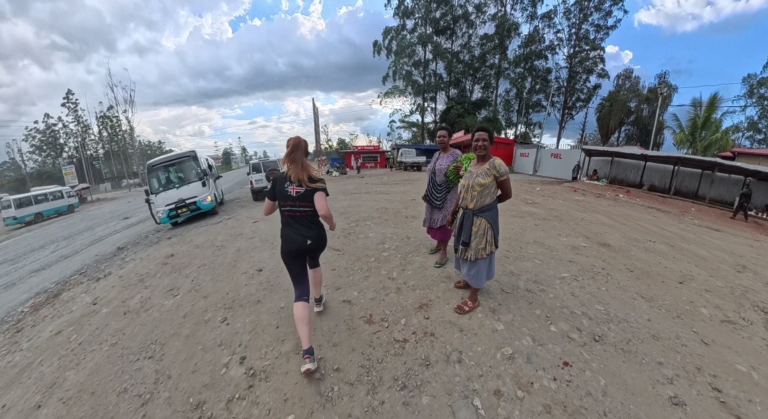 Running in Mount Hagen, PNG