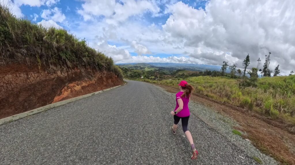 Running in Mount Hagen, Papua New Guinea. Recommended 7 k run. 