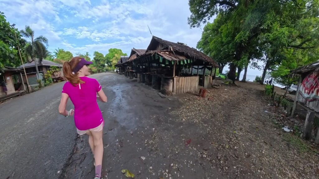 The running ginger running in Honiara, the Solomon Islands.