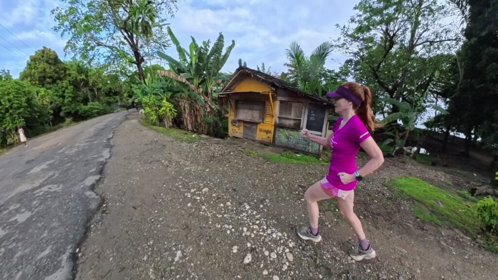 The running ginger running in Honiara, the Solomon Islands.