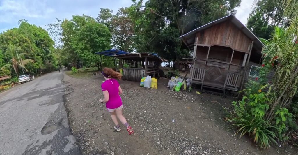 The running ginger running in Honiara, the Solomon Islands.